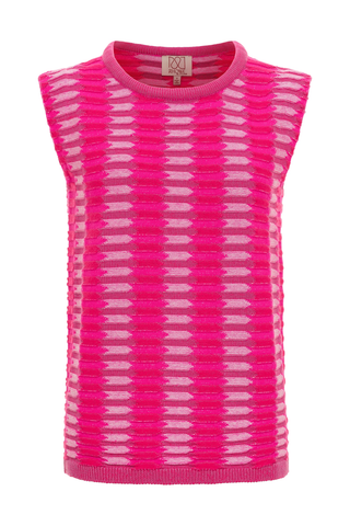 CAMILLE TOP- HOT PINK