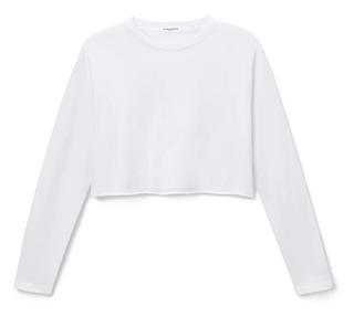 Candace Cropped Vintage Cotton Long Sleeve