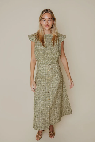 Silvie Skirt - Olive Tile