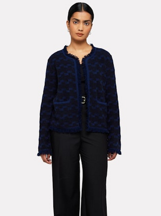 Gabriella Stitch Jacket - Navy / Black