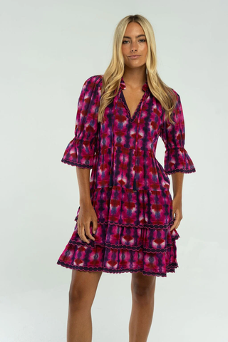 Tucker Mini Dress - Purple