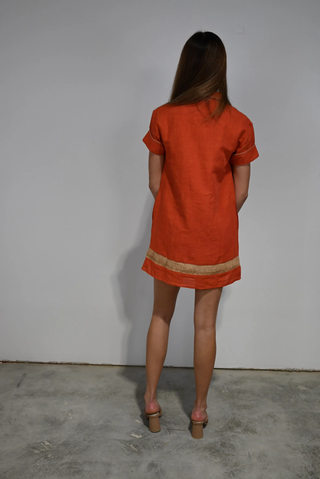 Florentine Short Dress - Oaxaca Rafia