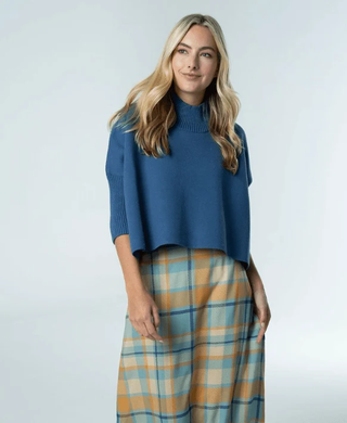 Sophia Oversized Sweater - Dusty Navy