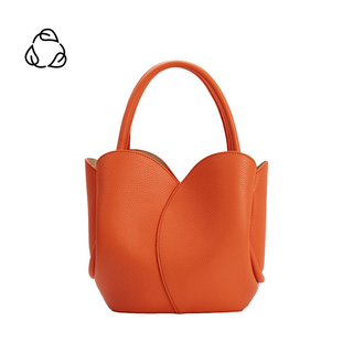 Recycled Vegan Top Handle Bag - Blue