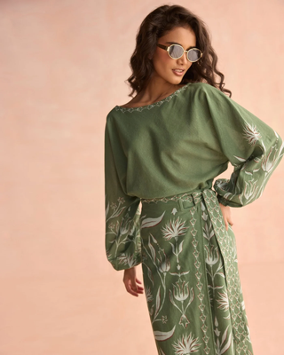 Verde Blouse - Luciana Artichoke