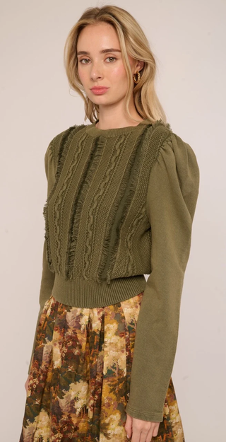 Liv Knit Pullover - Ivy Green
