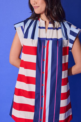 TUCKER DRESS - MARITIME STRIPE